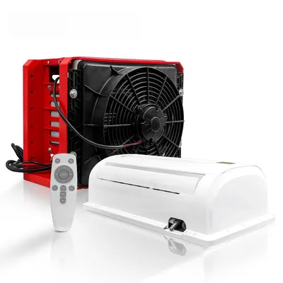 Obrázek produktu pro Klimatizace Sunster 12 V pro karavany – střešní klimatizace o výkonu 10 000 BTU s funkcí chlazení pro obytné vozy, dodávky, karavany a přívěsy