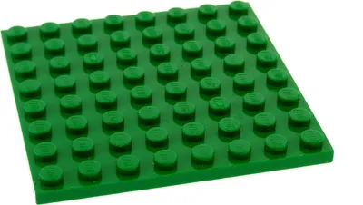 Produktbild von 1x Lego Bau Platte 8x8 grün Basic Grundplatte Burg Hobbit 4161677 42534 41539