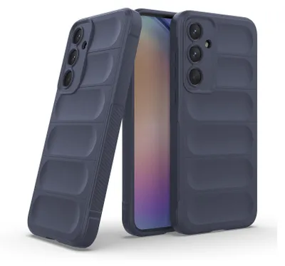 Produktbild von Handy Hülle für Samsung Galaxy A35 5G Grip Case Cover Schutzhülle Softgrip Farbe: Dunkelblau
