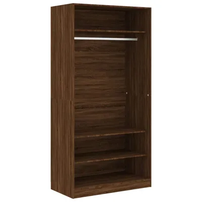 Produktbild von Kleiderschrank Braun Eiche-Optik 100x50x200 cm Holzwerkstoff