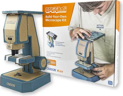 Obrázok produktu pre Súprava pre domácich majstrov - Vyrobte si mikroskop, zväčšenie 50-400x, OptiGami