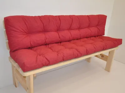 Produktbild von Premium Kissen / Polster für Gartenbank / Bankkissen 150 cm Colore rosso (rot)