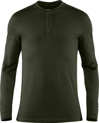 Produktbild von Fjällräven Singi Merino Henley Shirt 81900 deep forest Baselayer Longsleeve XL