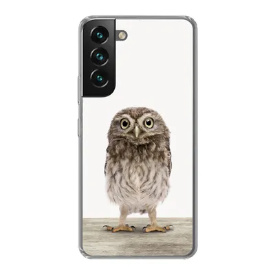 Produktbild von MuchoWow® Handyhülle Schutzhülle Hülle für Samsung Galaxy S22 Eule - Braun - Eulenküken - Kinder - Jungen - Mädchen Silikon Softcase Handy Hülle - Mobiltelefonhülle