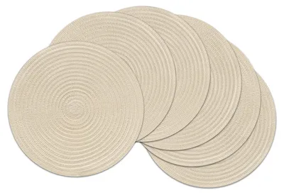 Productafbeelding van Set van 6 Ronde Gevlochten Placemat voor Tafelbescherming