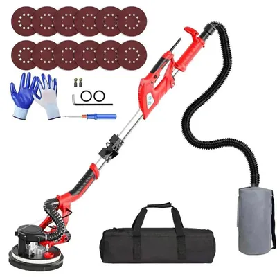 Produktbild von Elektrischer Trockenbauschleifer - Wandschleifer - 750 W - 1750 U/min - Staubfreie Selbstabsaugung - Tragbar - 220-V-Netzmodell