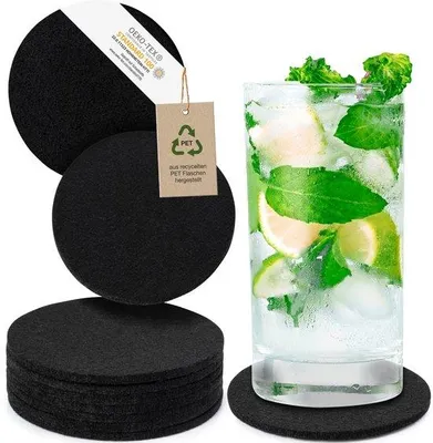 Produktbild von Vilte Untersteller, rund oder quadrat, für Gläser, Bar, Tischdeko