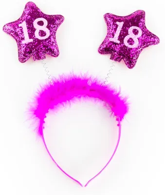Produktbild von Pinker Haarreif zum 18. Geburtstag