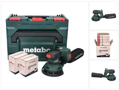 Productafbeelding van Metabo SXA 18 LTX 125 BL accu excentrische schuurmachine 18 V 125 mm ( 600146840 ) borstelloos + 2x Toolbrothers TURTLE schuurset + metaBOX - zonder accu, zonder lader