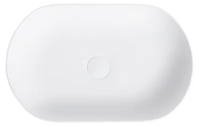 Produktbild von Mineralguss Waschbecken Soho 2.0 Weiß Matt 54 x 34 cm Aufsatzwaschbecken