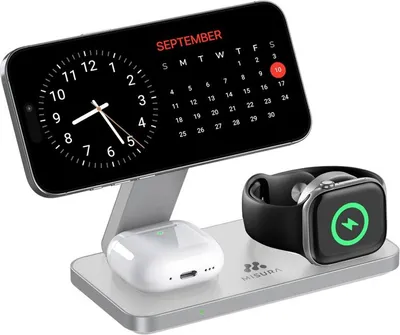 Produktbild von MISURA MH11 3-in-1 Faltbare Kabellose Ladestation - Weiß