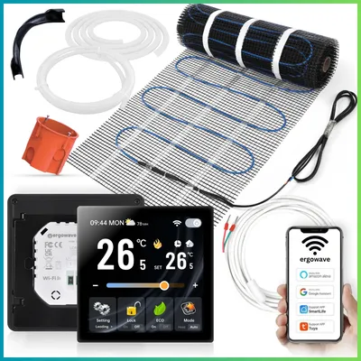 Obrázek produktu pro Podlahové topení 160 W do kuchyně s termostatem WiFi topná rohož sada