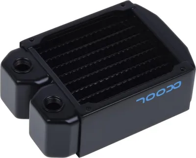 Produktbild von Alphacool 14226, Kühlkörper, Messing, Stahl, Schwarz, 1/4", 1,5 bar, 92 mm