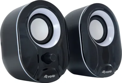 Produktbild von Equip Stereo-2.0-Lautsprecher, 2.0 Kanäle, Kabelgebunden, 3 W, 80 - 20 Hz, 40 Ohm, Schwarz, Weiß