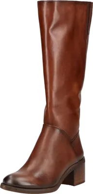Produktbild von Felmini Stiefel aus Leder, hoher Schaft, Schwarz, mit niedrigem Absatz, MIRA D946