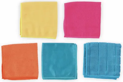 Produktbild von reinigungstuch-Set 30 x 30 cm Mikrofaser 5 Stück