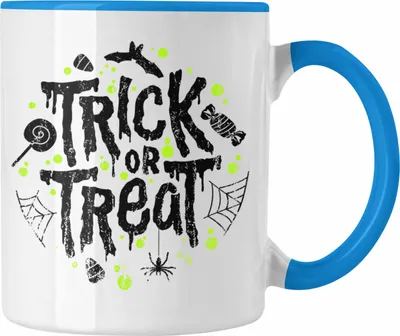 Produktbild von Trendation - Halloween Tasse Kürbis Dekoration Becher Trick Or Treat (Blau)