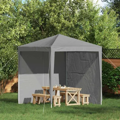 Produktbild von "2026 Moderne"Party Zelt Seitenteil 2 pcs(Wasserdicht) elegantes Design - Gartenzelt/Partyzelt - Hellgrau 200x195cm PE und Stahl - Pavillons & Partyzelte Schlussverkauf168576