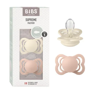 Produktbild von BIBS 160216 Supreme Blush/Ivory 0-6M Silikon-Schnuller, BPA-frei