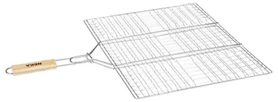 Produktbild von Edelstahl-Grillrost, Holzgriff