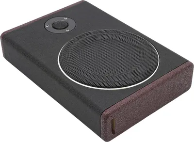 Image de Subwoofer sous siège pour voiture - Actif 20,3 cm - Puissance maximale 600 W - 12 V - 4 ohms - Télécommande pour basses - Noir