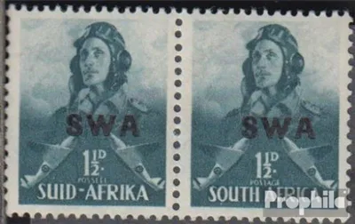 Produktbild von Briefmarken Namibia - Südwestafrika 1941 Mi 220-221 waagerechtes Paar postfrisch Rüstungsbilder