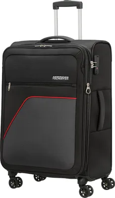 Image de American Tourister trolley Sky Surfer Spinner Exp. TSA Black / Red noir 69cm