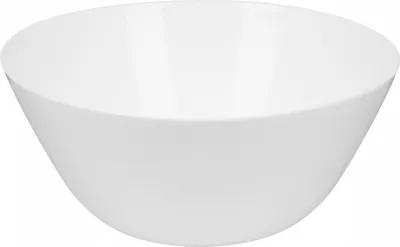 Obrázok produktu pre Klasická misa na šalát z tvrdeného skla, biela, 24 cm