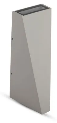 Obrázok produktu pre Trojuholníkové nástenné LED svietidlá - IP65 - sivé - 4W - 450 lúmenov - 3000K