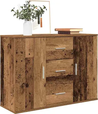 Obrázok produktu pre vidaXL Príborník vzhľad starého dreva 90x29,5x65 cm materiál na báze dreva