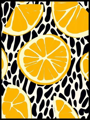 Zdjęcie produktu dla Plakat 60x80cm Nowoczesny Owoce I Cytryny 2 I Pop Art Vintage do Salonu