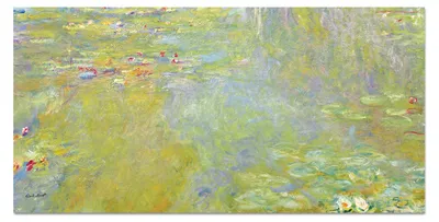 Image de Giallobus - Nénuphars - Claude Monet - 140L x 70l cm - Tableau - Verre acrylique
