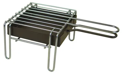 Produktbild von Platten Grill, verzinkt, schwarz, 16 x 16 x 12 cm