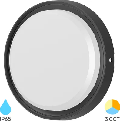 Produktbild von Braytron moderne LED Wandleuchte Deckenleuchte Deckenlicht 18W IP65 3in1 Außenleuchte schwarz