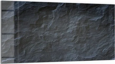 Produktbild von DEQORI Magnettafel Glas 100x50 cm 'Schieferfassade' beschreibbar Whiteboard