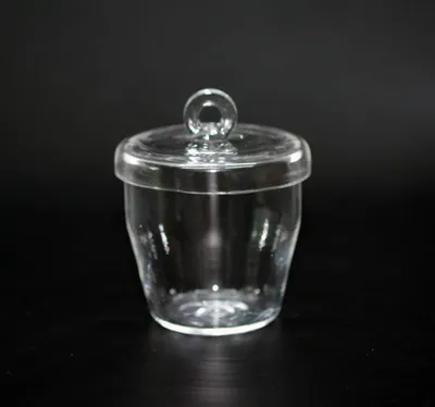 Quarztiegel mit Deckel, 10/50/100 ml, bis 1450 °C