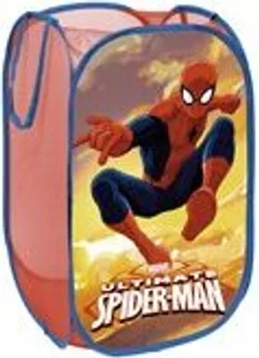 A pop-up storage box featuring Spider-Man.