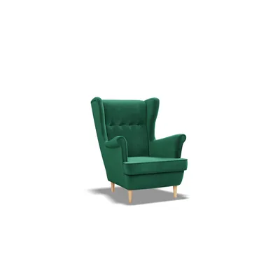 Produktbild von Kindersessel für Kinderzimmer, Ohrensessel für Kinder, bequem, gemütlich, VELO MINI, Dunkelgrün