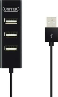 Image de Unitek Hub USB avec chargeur de téléphone 4x USB 2.0 - Noir