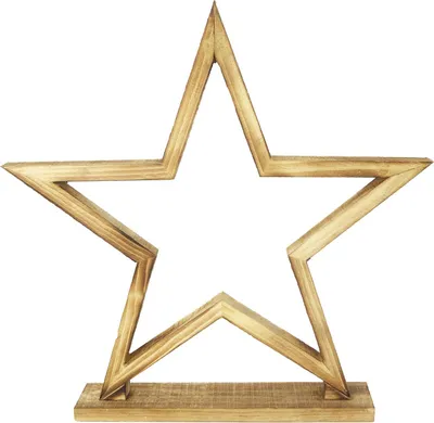 Produktbild von TrendLine Holzstern 41 x 6,5 x 40,5 cm