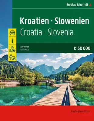 Produktbild von Kroatien - Slowenien, Autoatlas 1:150.000, freytag & berndt