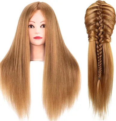 Produktbild von Friseur-Trainings-Stativkopf 70cm Braun