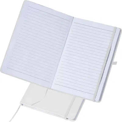 Produktbild von Notizbuch / DIN A5 / 160 Seiten / liniert / PolyurethanHardcover / Farbe: weiß