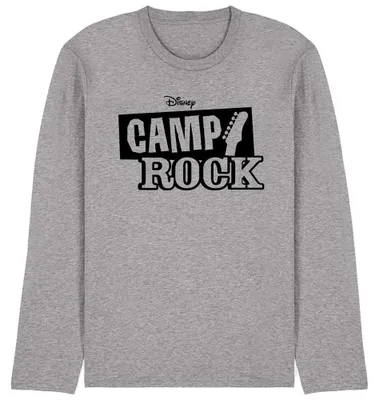 Produktbild von Camp Rock - T-Shirt für Herren/Damen Uni, Langärmlig TV34578 (XXL) (Sportliches Heather)