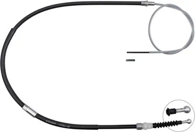 Produktbild von Seilzug Feststellbremse 1.585 mm Scheibenbremse A.B.S. für VW JETTA