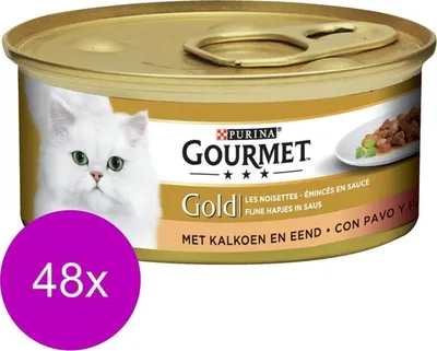 Produktbild von Gourmet Gold katzenfutter Fine Bites 48 x 85g