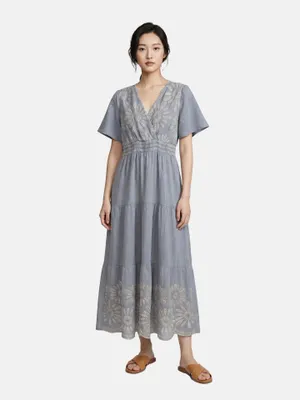 Produktbild von Elegantes Damenkleid aus Viskose und Polyester Lässig und vielseitig Rosa UNICA VS 91-Pink