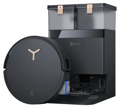 Produktbild von Ecovacs Deebot X8 Pro Omni, Staubbeutel, Schwarz, Rund, 0,22 l, 65 dB, 0,11 l