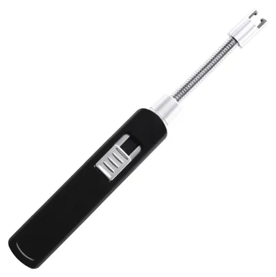 Produktbild von Lichtbogen-Feuerzeug Cozy Spark BBQ mit flexiblem Hals, USB-Kabel und Window Box Verpackung, 22 x 2 x 1,5 cm, 195 g