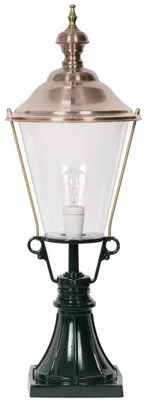 Produktbild von Casa Padrino Jugendstil Gartenlampe 29 x 29 x H. 78 cm - Verschiedene Farben - Garten Terrassen Wege Einfahrt Beleuchtung